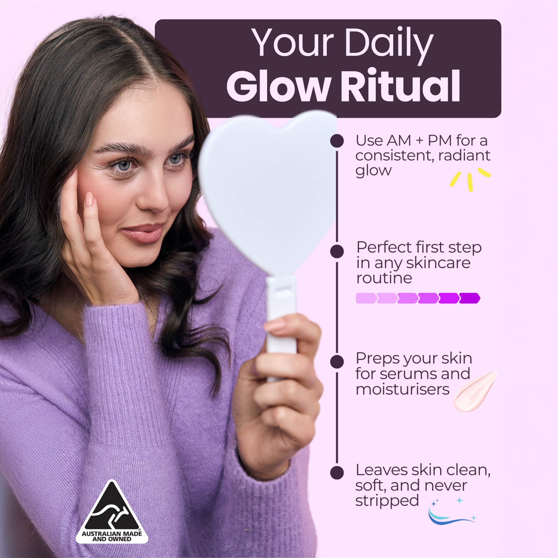 glow am/pm cleanser