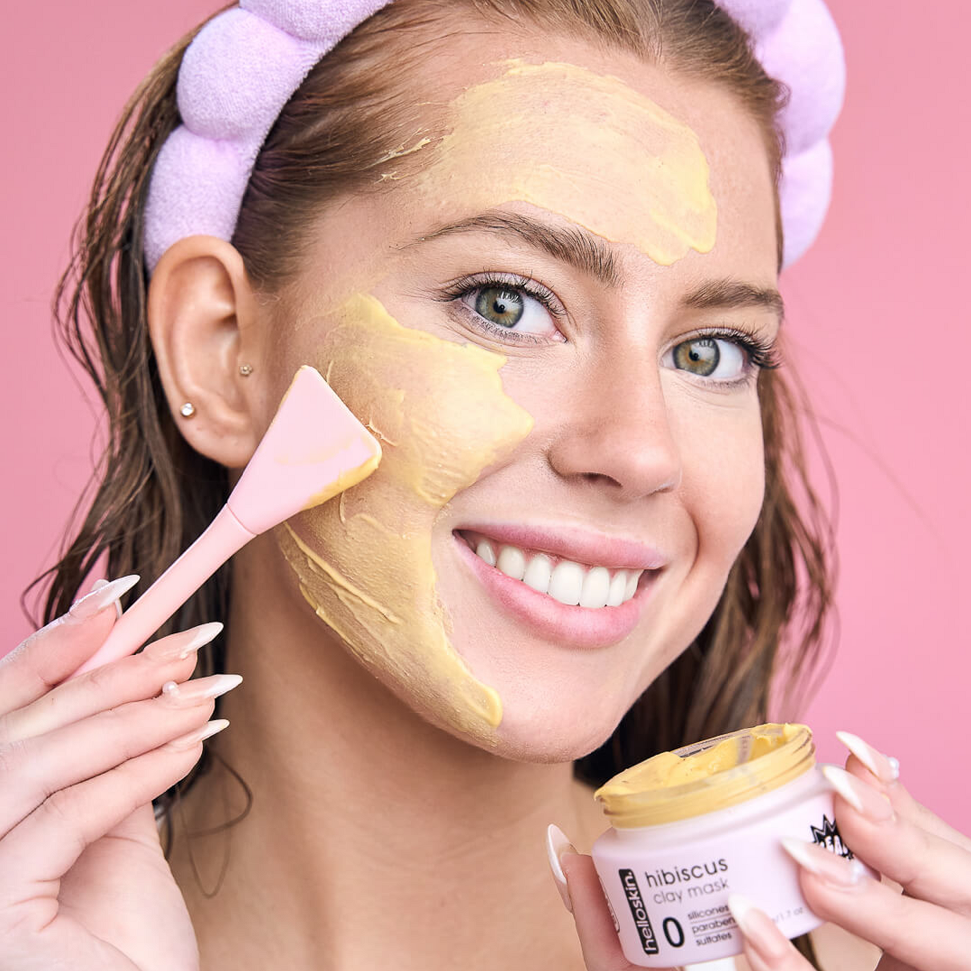 hibiscus clay mask