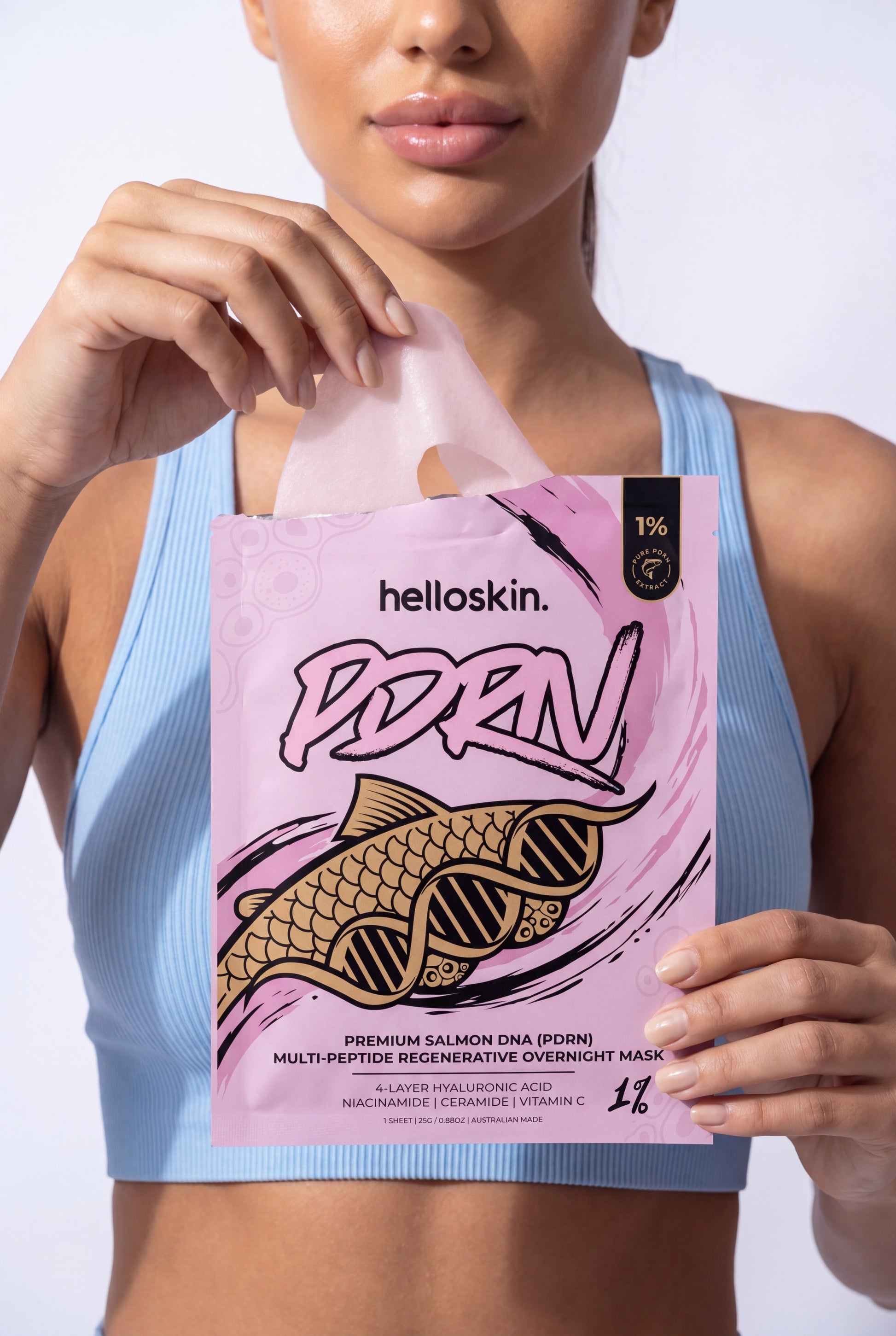 Premium Salmon DNA (PDRN) Multi-Peptide Overnight Regenerative Mask 1% PDRN