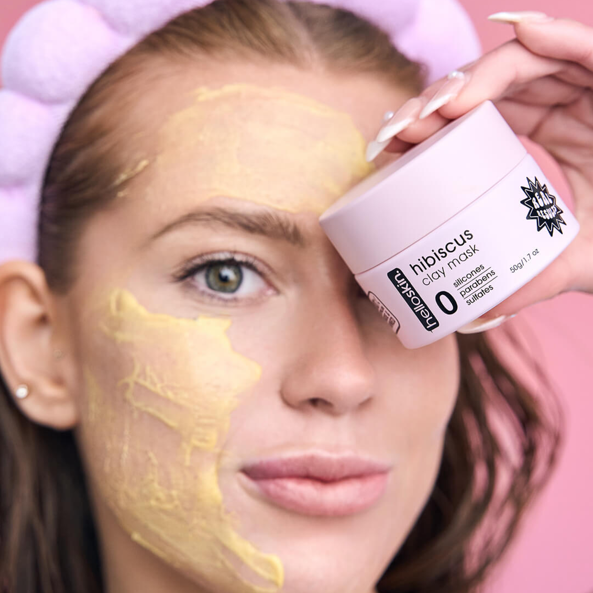 hibiscus clay mask